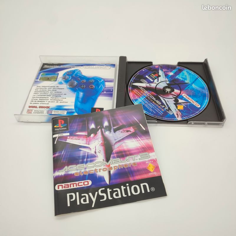 Ace Combat 3 Sur PS1 – PAL Français – Testé, état Correct
