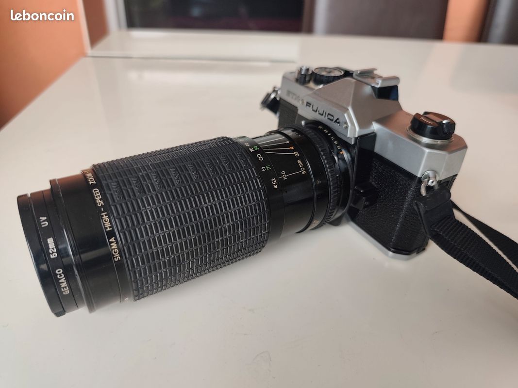 Appareil photo argentique Fujica Stx-1 vendu avec objectif 80-200mm (image 5)
