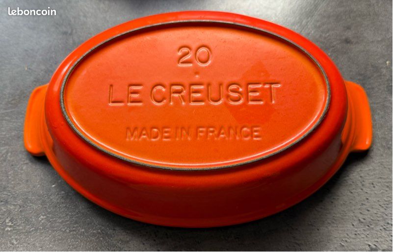 Plat Ovale Orange - Le Creuset N°24 - Made In France - TBE - Arts de la table