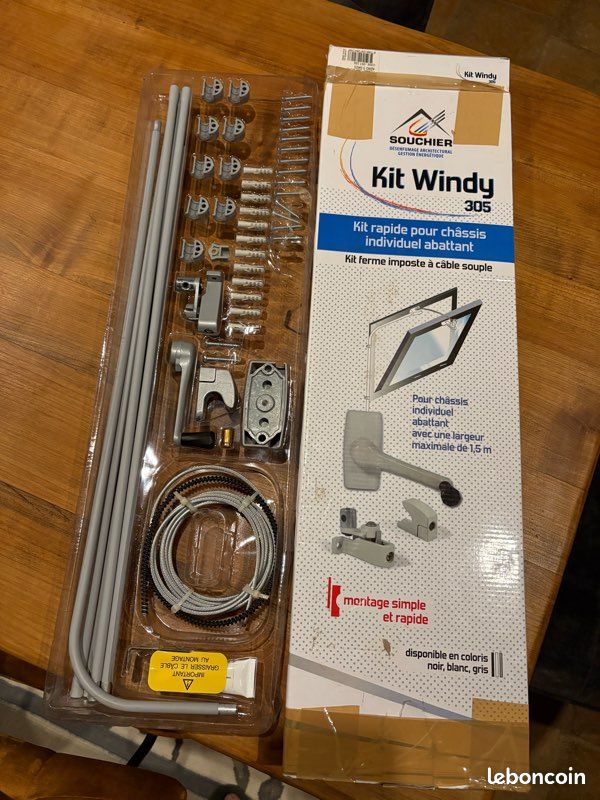 Kit pour châssis abattant souchier à câble souple (image 1)