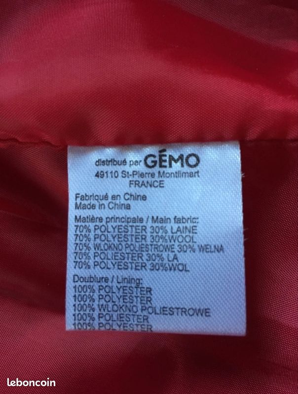 Manteau /veste rouge taille 42 (image 7)
