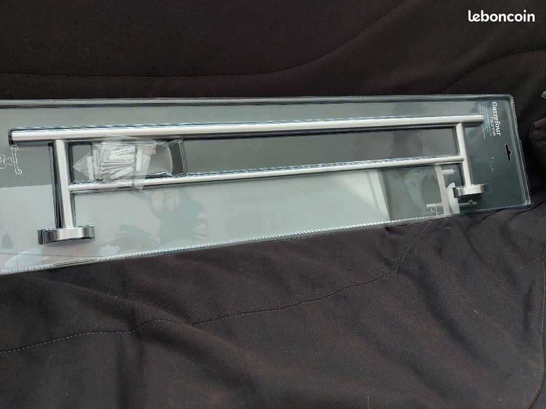 Porte serviette deux barres fixes (image 1)