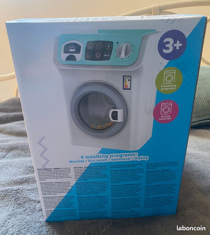 ColorBaby Machine à Laver Jouet – Électroménager PLAY Avec Lumières Et Sons – Jeu Imitatif Dès 3 Ans (Piles Incluses)