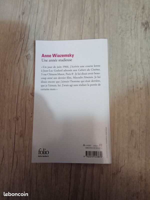 Une année studieuse de Anne Wiazemsky neuf (image 2)
