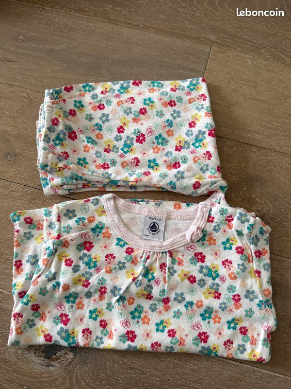 Pyjama petit bateau fille 18 mois (image 1)