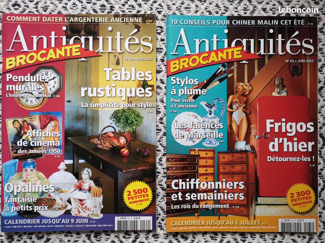 11 magazines Antiquités Brocante Année 2003 + 1 Hors série (image 4)