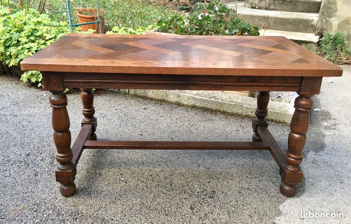 Table de salon chêne (image 1)