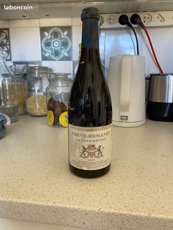 Vin vosné romanée la Colombie red 2001 (image 3)