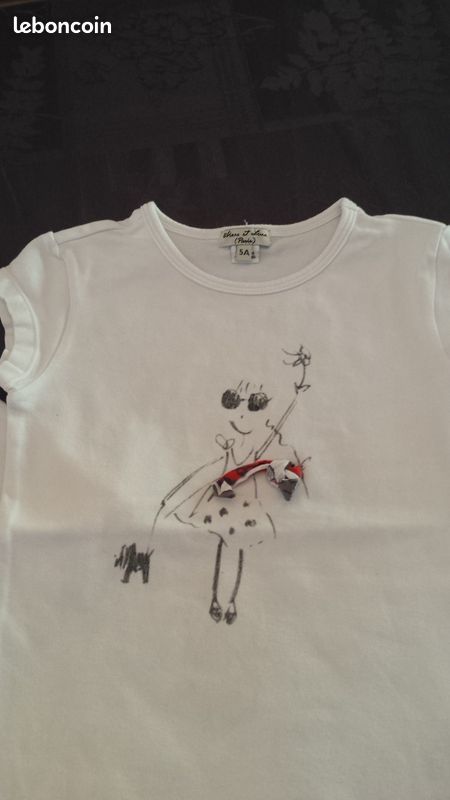 Lot 3 Tshirts fille "Eliane et Léna" 5a (image 2)
