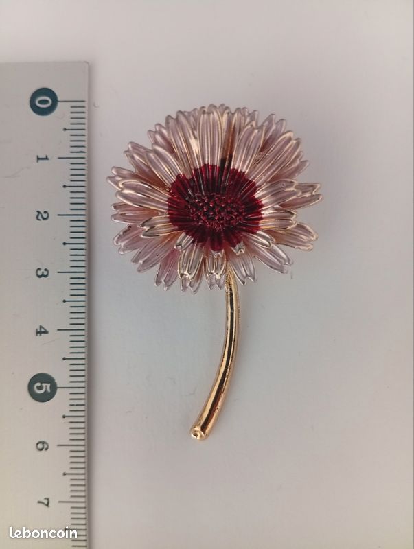 Broche Fleur Rose Persane & Broche Addict