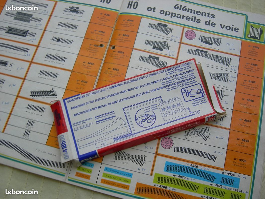 Aiguillage Manuel Gauche HO échelle 1/87 AIHIM Italie - Pour Modélisme Ferroviaire - Occasion