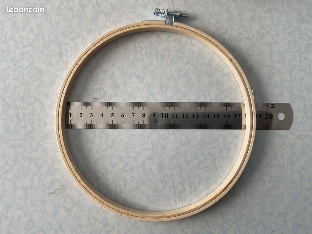 Lot de 5 cercles tous loisirs créatif, decos festives, attrape rêves , etc , 18 cms babou (image 2)