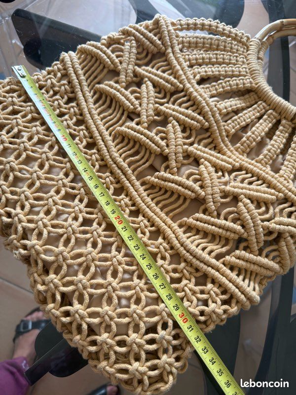 Panier mexicain, anses en bambou (image 4)
