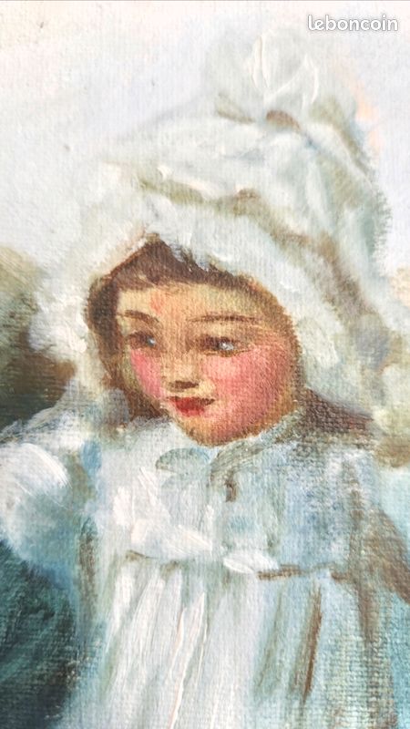 Tableau peinture 3 fillettes 63x73
Hauteur : 63cm
Largeur : 73cm (image 3)