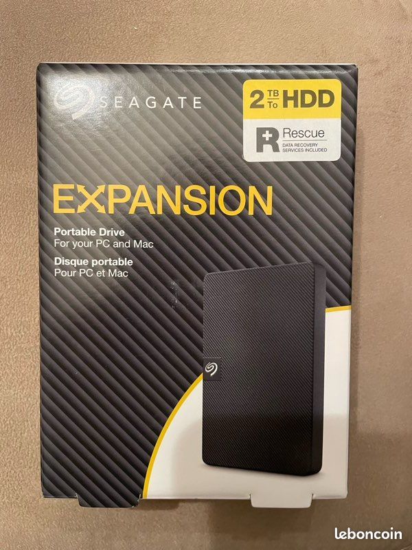 Disque Dur Seagate 2 To - Interface SATA I, Occasion, état Fonctionnel, Sans Garantie