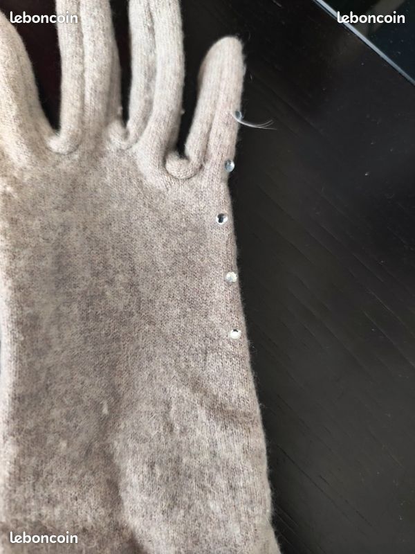 Gants Femme Laine Angora 80% - Pascal Morabito - Taille Unique, Coloris Noir (neuf Avec étiquettes)