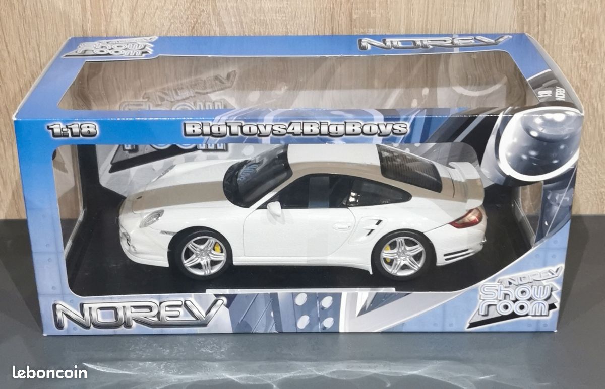 NOREV 1/18 Porsche 911 Turbo 2010 Blanche - Miniature Collection - Lire Descr.