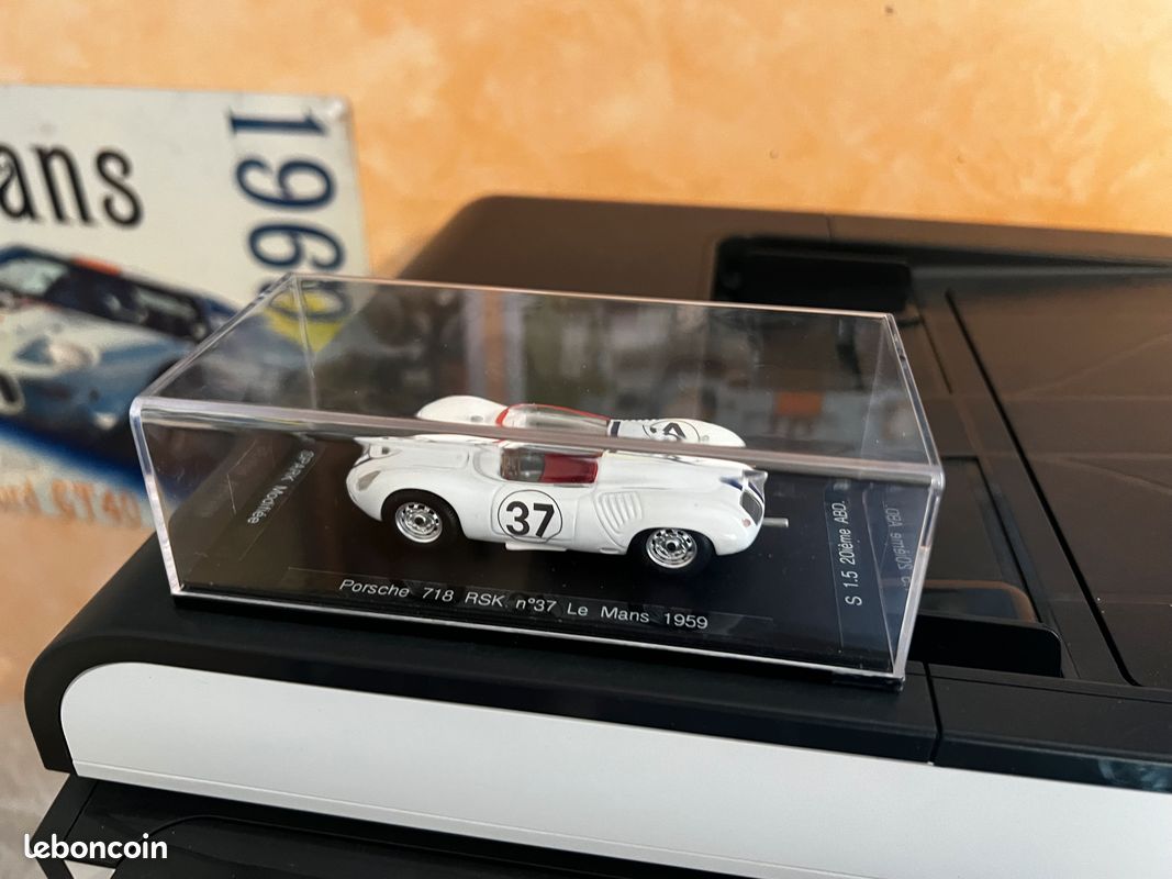 SPARK Modifiée Porsche 718 RSK #37 24 Heures du Mans 1959 1/43 (image 2)