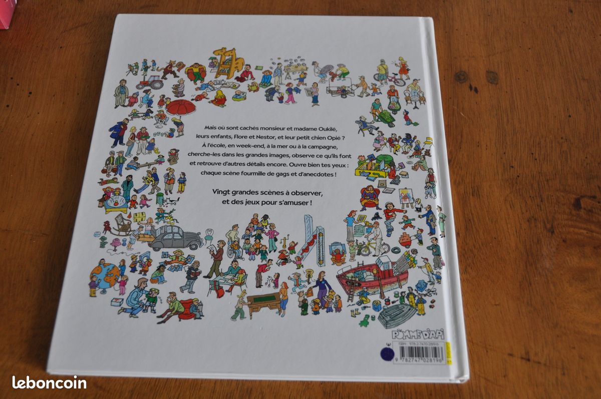 Livre LA FAMILLE OUKILE S'AMUSE type où est Charlie (vero68) (image 2)