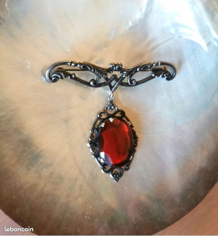 Bijoux Pendentif avec Pierre Centrale Bleue Fantaisie (9-39/3
