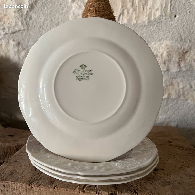 Ensemble de 4 assiettes à dessert anglaises (image 4)