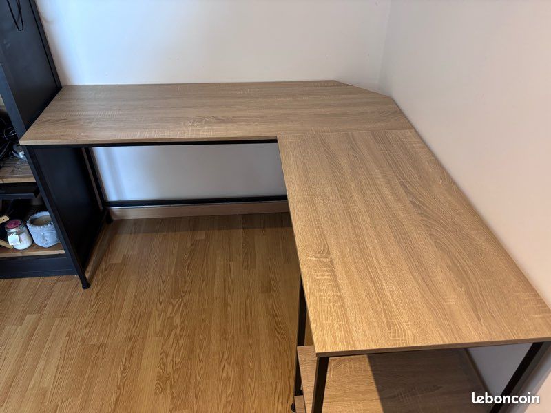 Bureau d’angle style industriel (image 4)