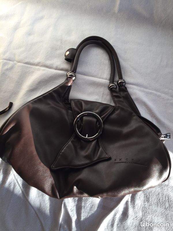 Sac à main cuir marron (image 1)