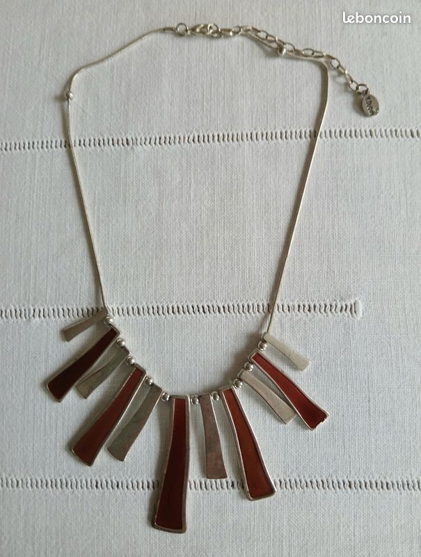 Collier plastron graphique Hervé Dubin (image 2)