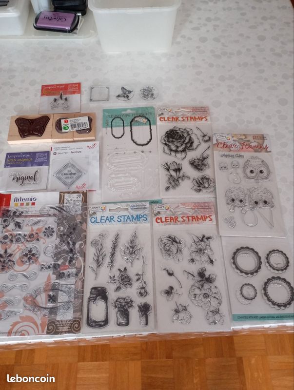 1 Lot De Tampons En Bois Et Caoutchouc Vintage Pour Loisirs Créatifs