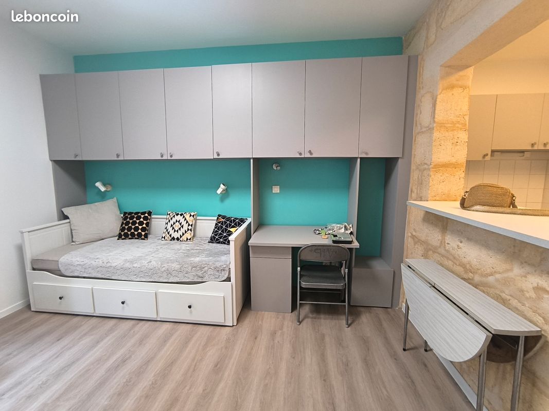 Appartement 1 pièce 27 m² · à Bordeaux · 26,8 m² · 650 €/mois