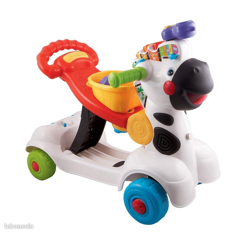 VTech Baby Trottino Mon Zèbre Rigolo en trotteur porteur