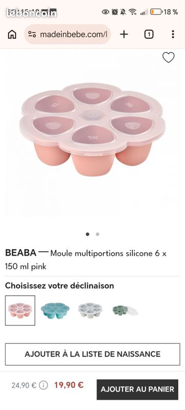 Neuf Beaba moule silicone bébé (image 1)