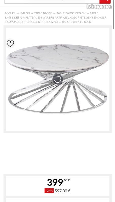 Table basse marbre (image 1)