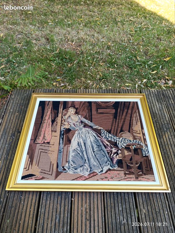 Canevas fini Jean - Honore Fragonard - The Stolen Kiss (image 1)