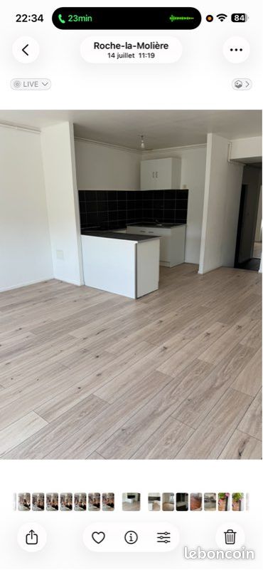 Appartement 2 pièces 43 m² · à Roche-la-Molière · 43 m² · 550 €/mois