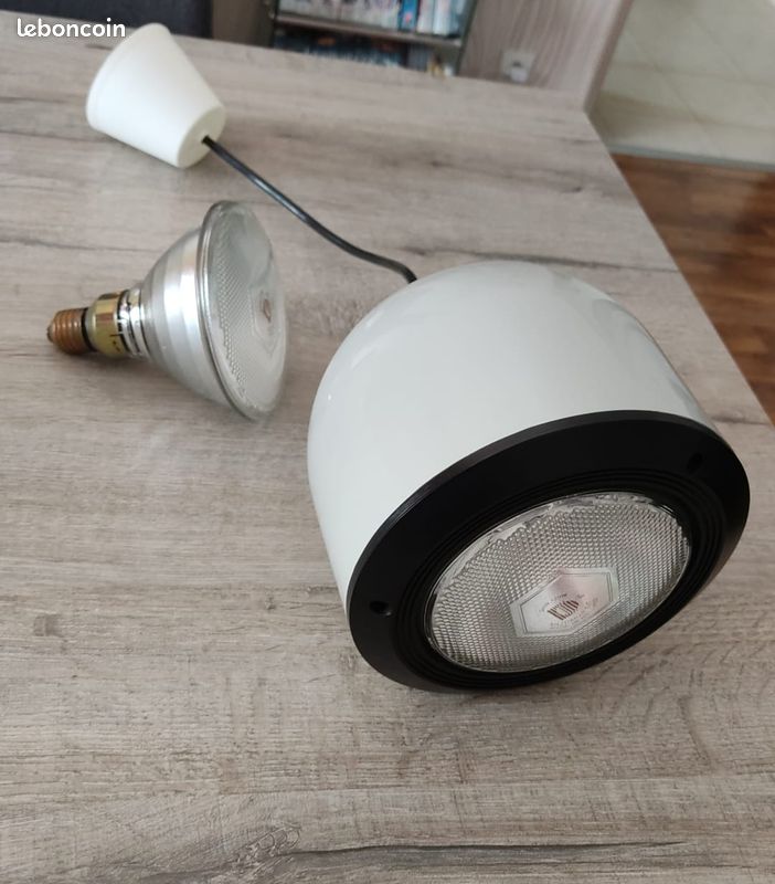 Luminaire suspension design vintage blanc (image 3)