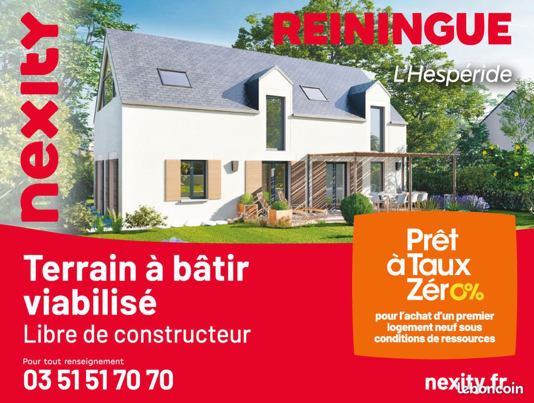 Terrain constructible de 553 m2 à Reiningue · 139 900 €