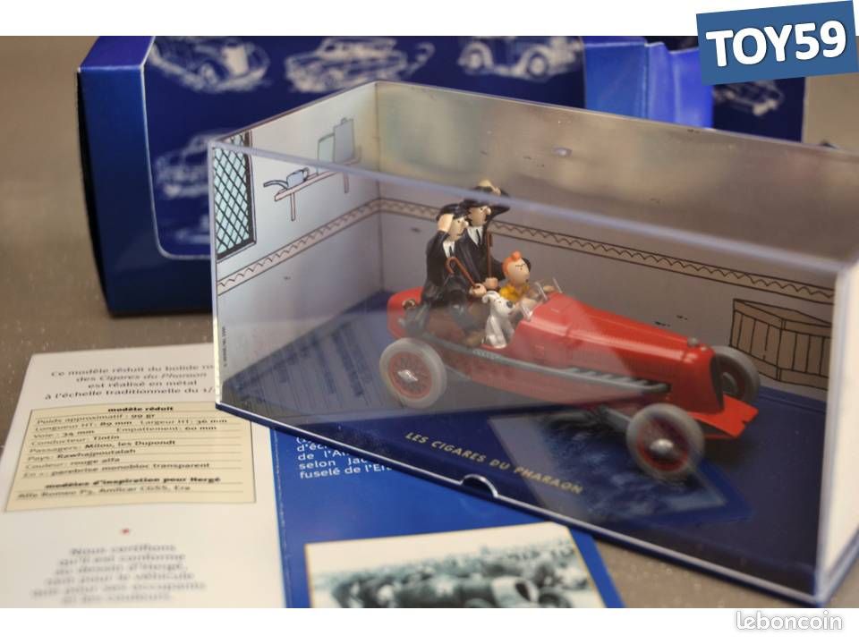 Bolide rouge des Cigares du Pharaon (1/43) - Boutique d'objets de