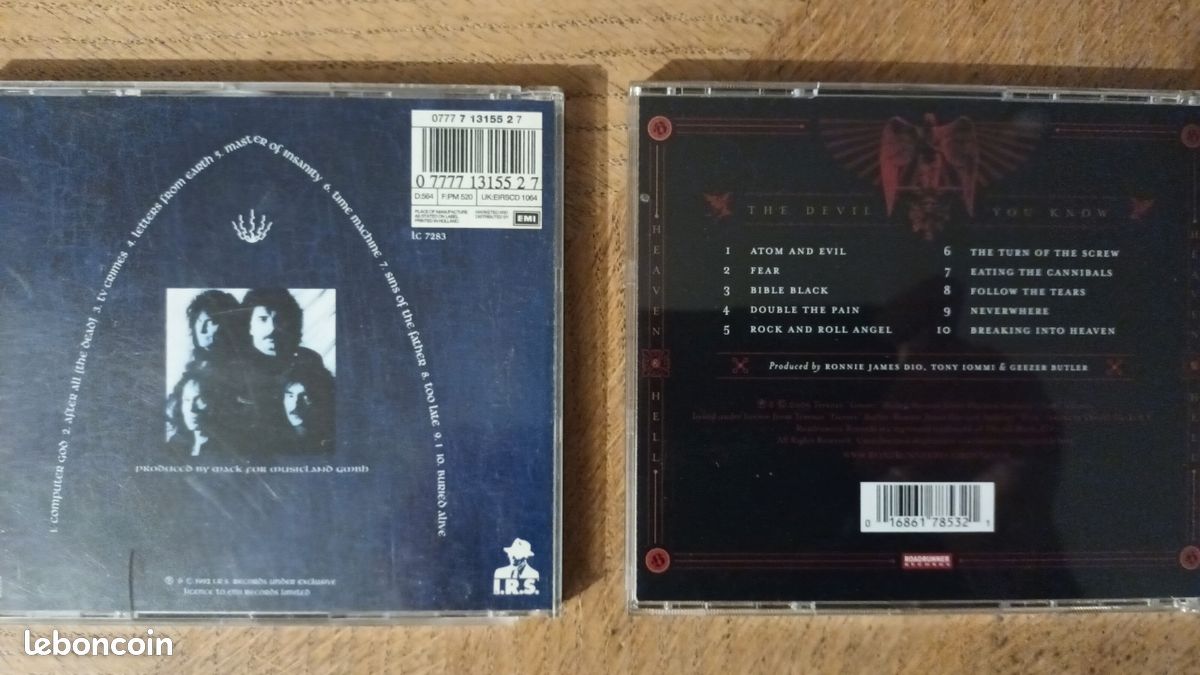Lot 2 CD. Black Sabbath Dehumanizer + Heaven & Hell Dio (image 2)