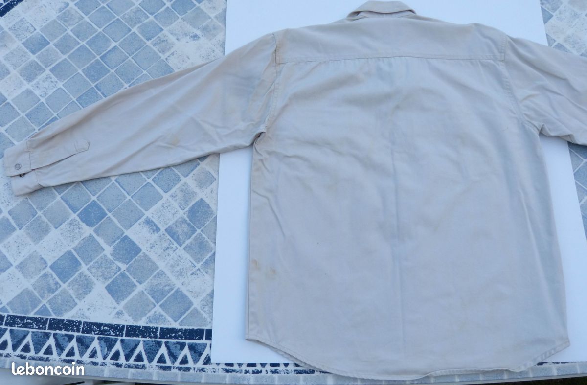 Chemise « ou sur-chemise », manches longues, long, 100 % coton – n°2 (image 2)