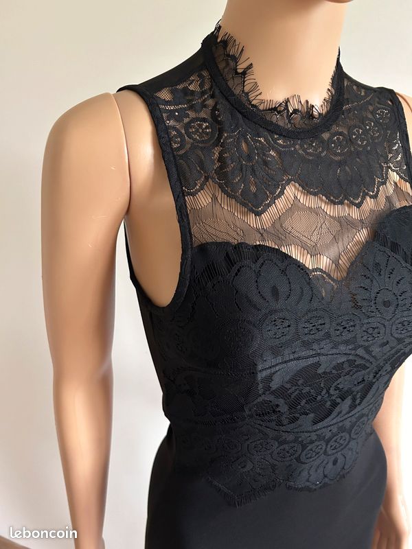 Robe noire neuve avec dentelle sans manches Coolcat taille XS (valeur 25) (image 4)