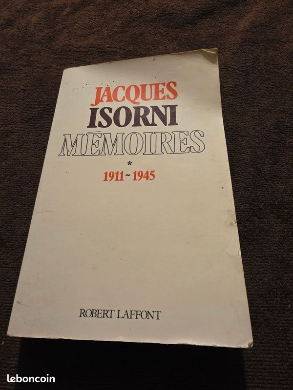 Jacques isorni mémoire vue de dos — LBC AT'Brocante Troyes