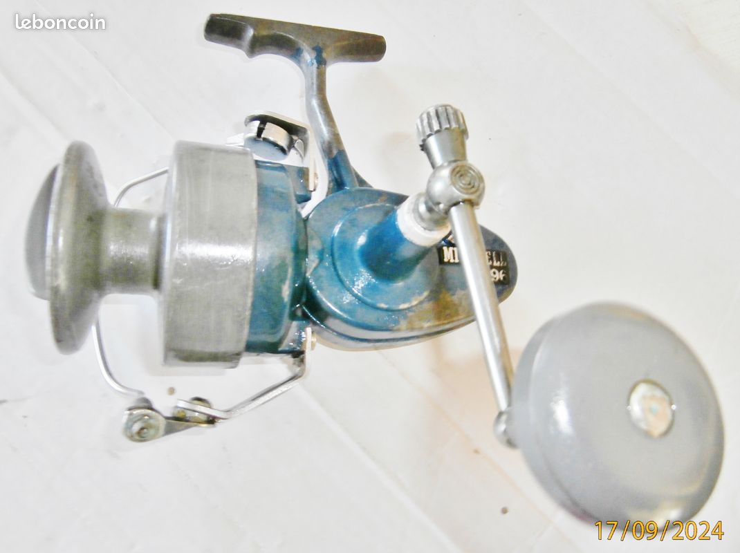Gros Moulinet Mitchell 496 Vintage – Avec Bobine, Fabrication Française