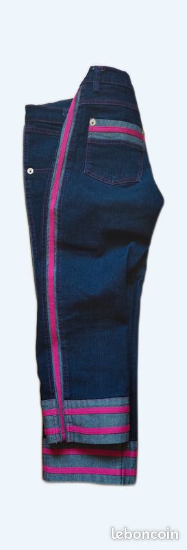 Pantacourt femmes en jean (image 1)