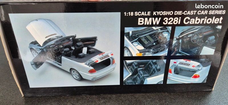 BMW 328 Cabriolet Polistil 1/16 – Blanche, Miniature Collection, Boîte D'origine, Quelques Défauts