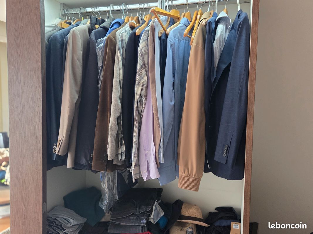 Vends armoire chêne et miroir avec 2 portes coulissantes (image 3)