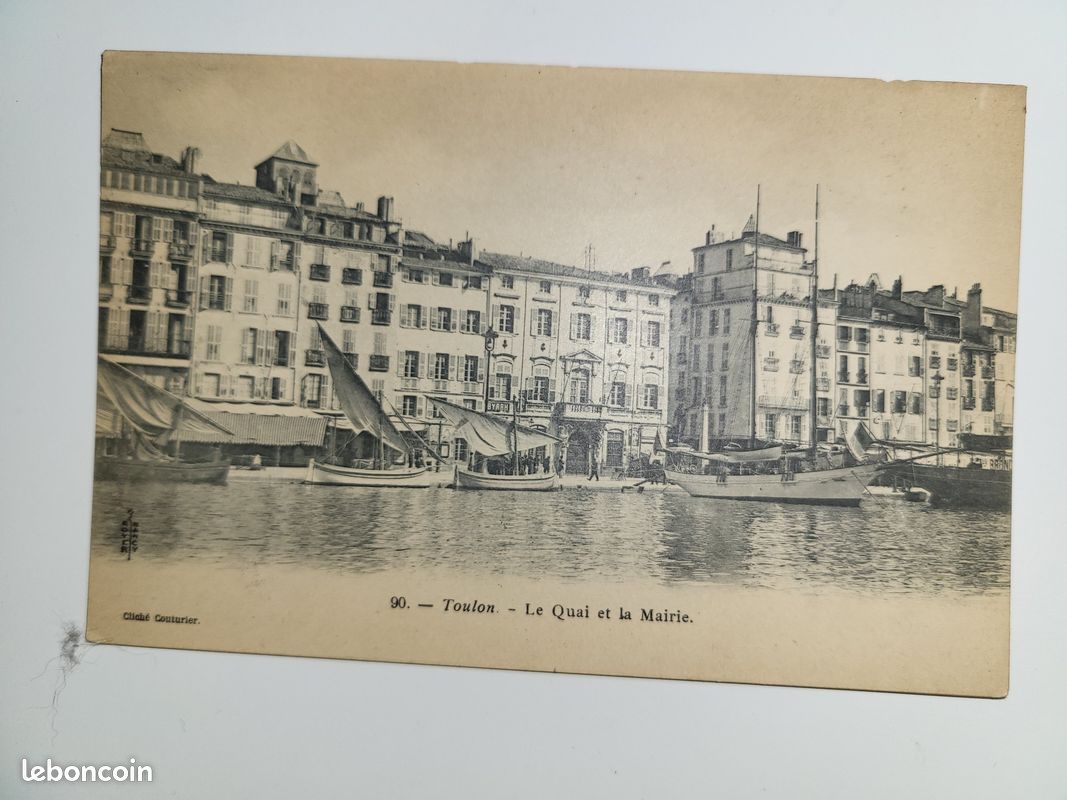 Lot de 2 cartes postales anciennes de Toulon - Collection