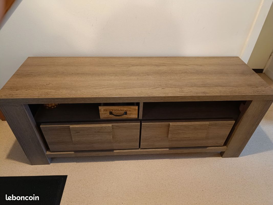 Meuble TV / rangement bois (image 1)