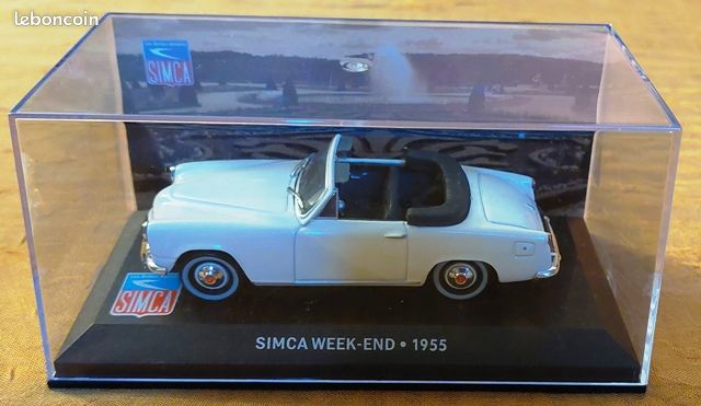 Voiture Miniature Simca Week End 1955 - Échelle 1/43 - Altaya Ixo Diecast - Neuf En Vitrine