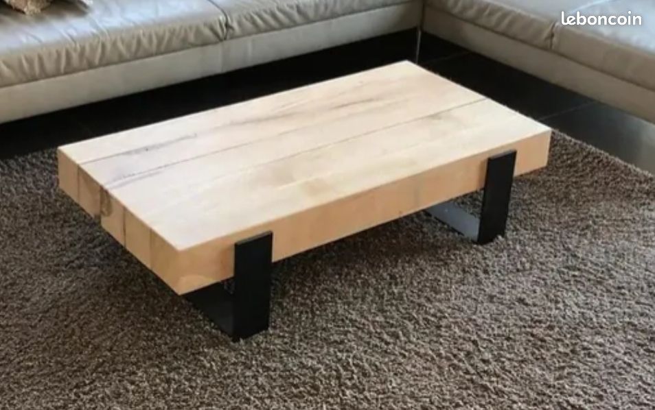 Recherche fabriquant Table basse acier et bois (image 2)
